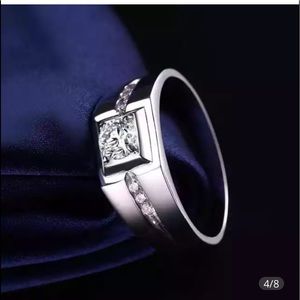 Men’s 1.6CTW Zirconia S925 Ring